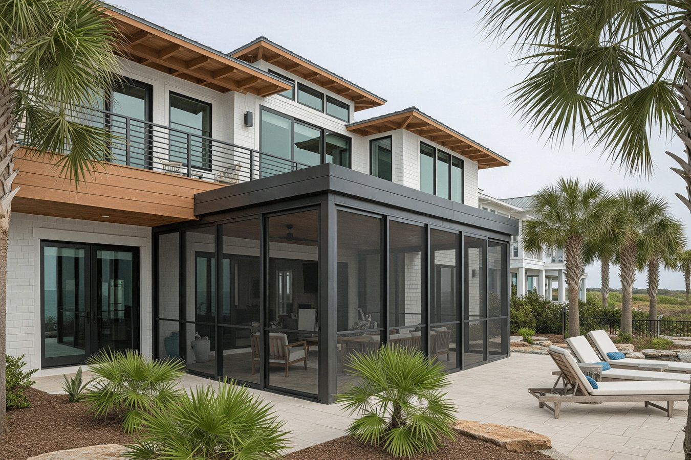 Screen room installation